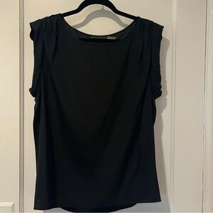 Alice & Olivia Women’s Black Silk Sleeveless Top Work to Night Size L EUC